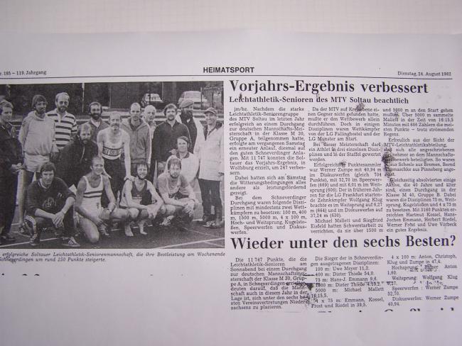 Leichtathletik im Jahr 1982